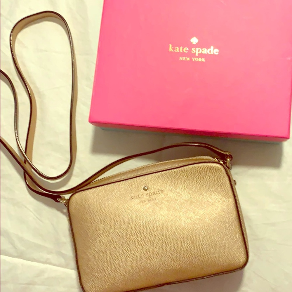 Small rose gold Kate Spade crossbody